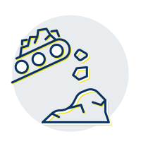 graphic icon depicting rocks